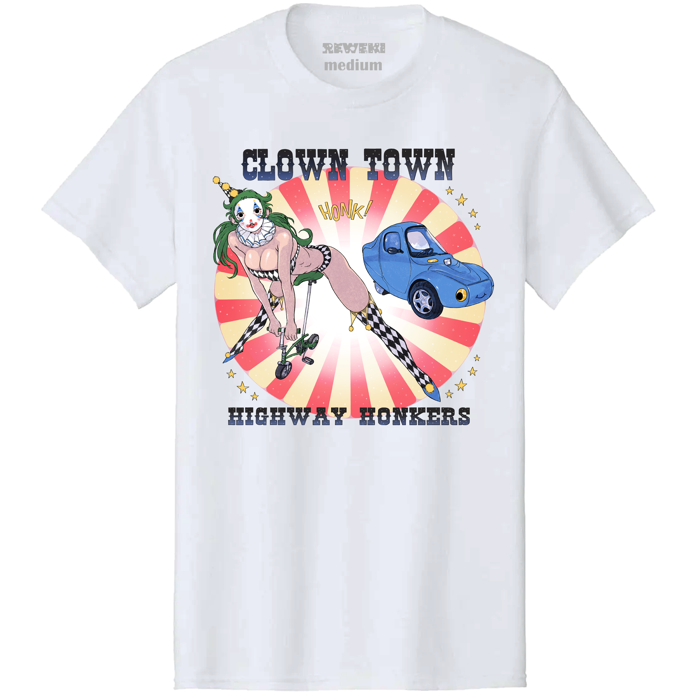 Clown Town White Tee