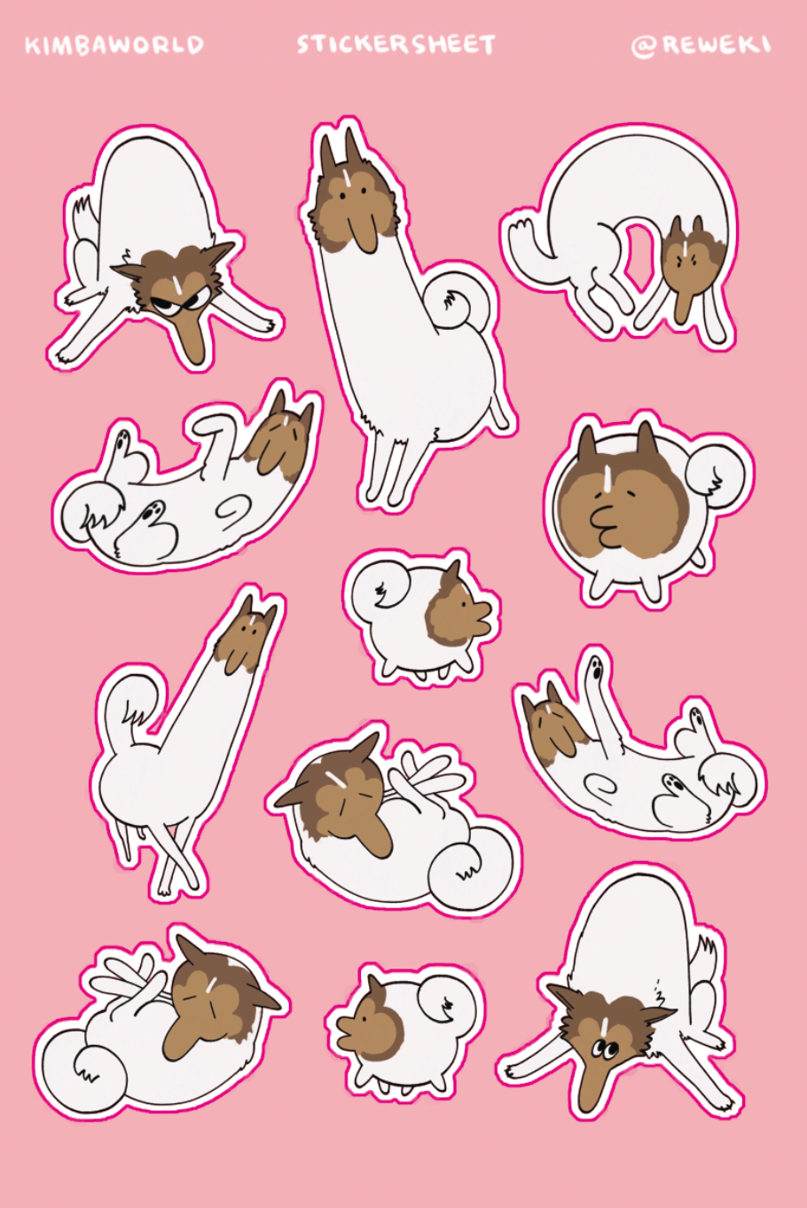 KIMBA STICKER SHEET