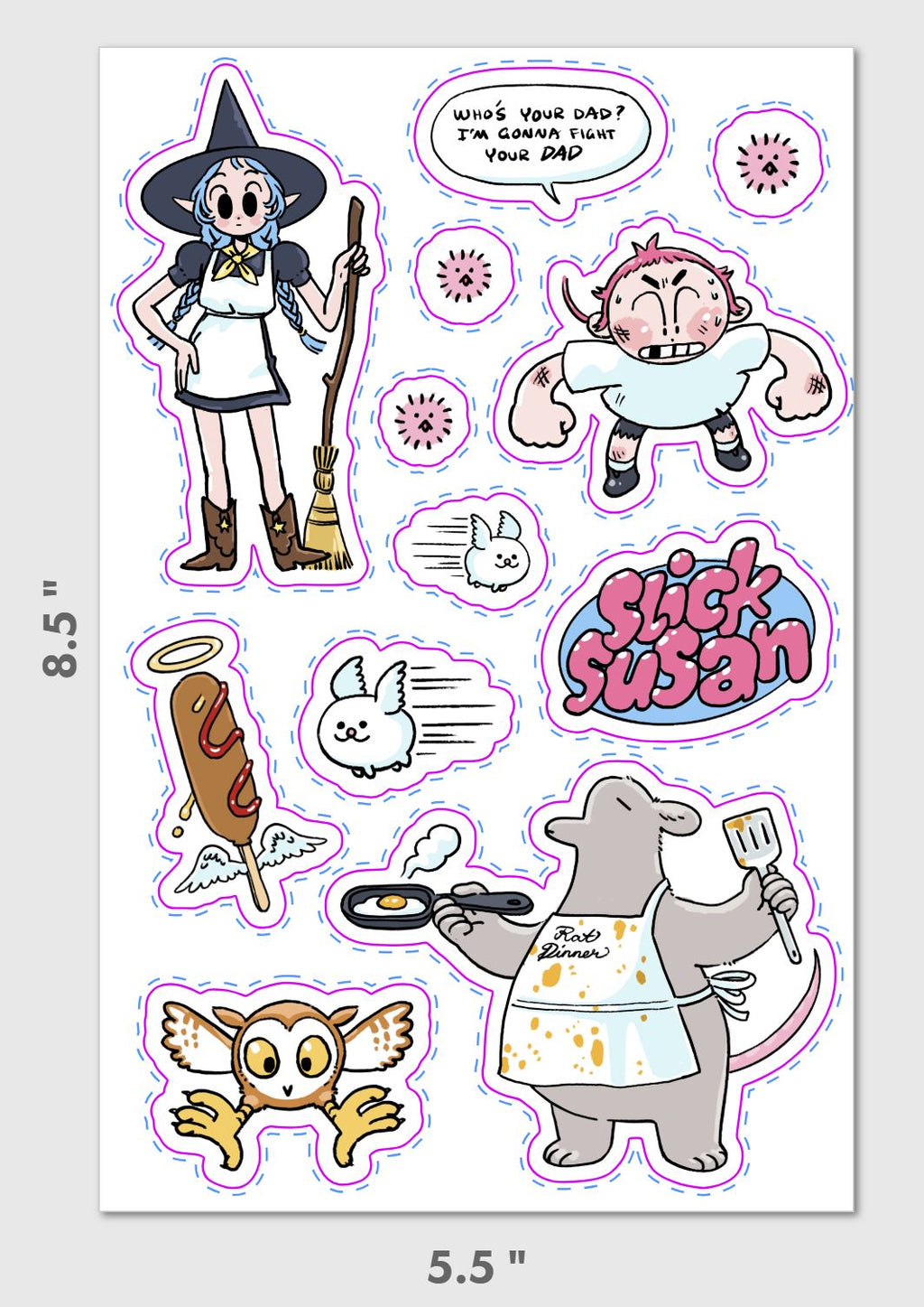 Slick Susan Sticker Sheet